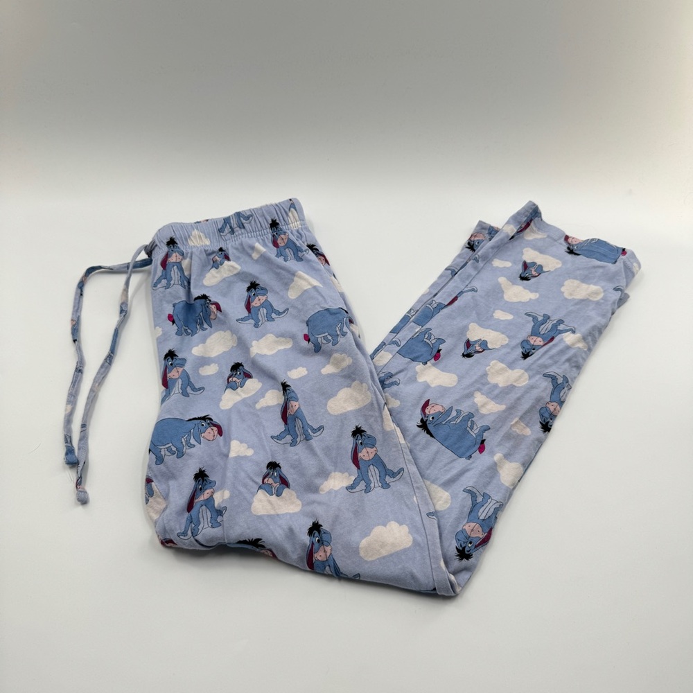 Disney Winnie the Pooh Eeyore Pajama Pants 100% Cotton Size Medium